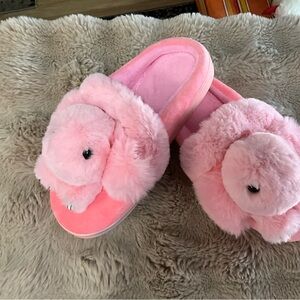Pink Fuzzy Slippers